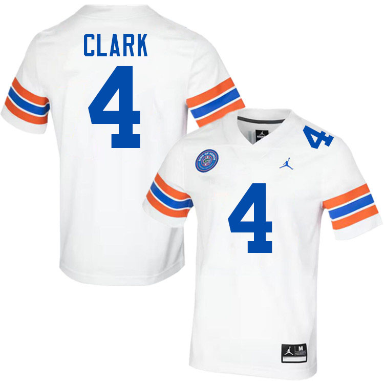 Waltez Clark Florida Jersey,Florida Gators #4 Waltez Clark Uniforms,Jersey Youth-Throwback White